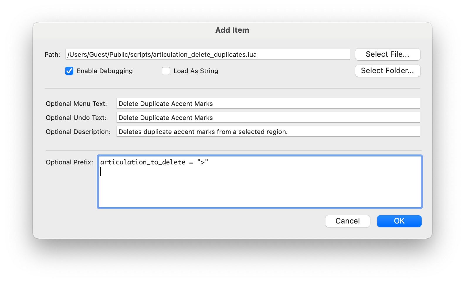Add/Edit Item Dialog Add/Edit Item Dialog